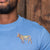 High-Square Dotted Nguni Crew Tee Perriwinkle