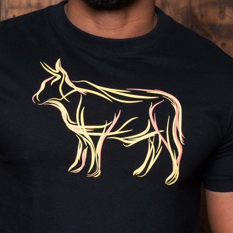Squiggle High-Square Nguni Crew Tee Mamba