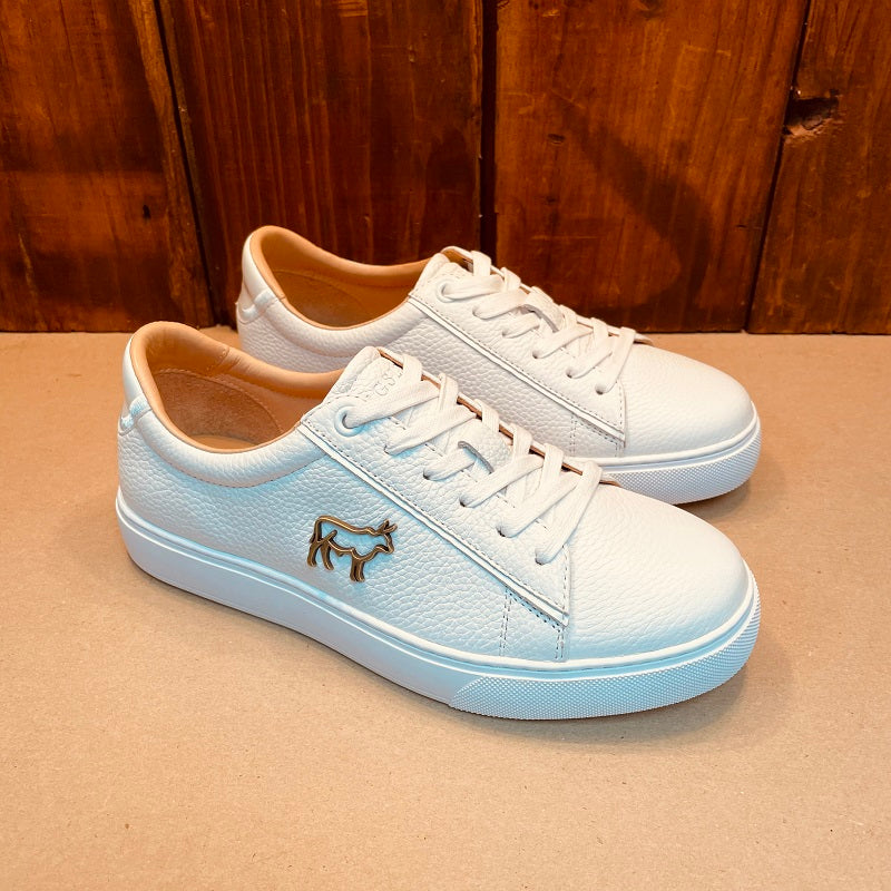 Kingsley Heath S Nguni Outline Court White/Brass/White