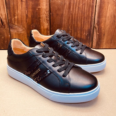 Kingsley Heath S Metallic Pop Sneaker Black/Snake