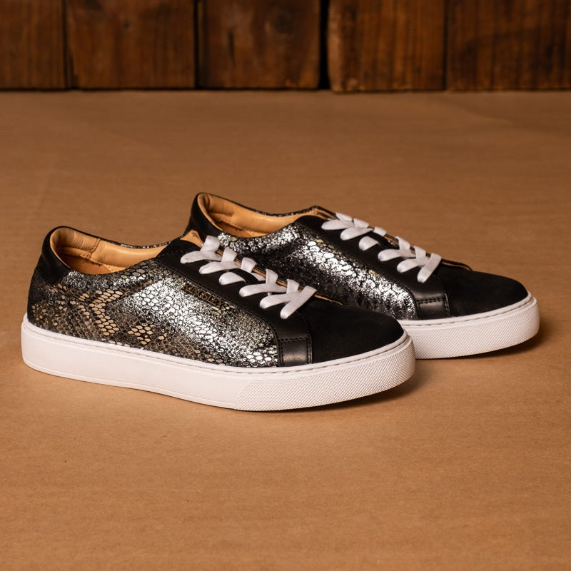 Kingsley Heath S M Metallic Lace Up Black/Multi/White