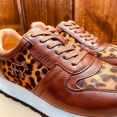 Kingsley Heath Wild Retro Runner Choc/Wild/Brass/White