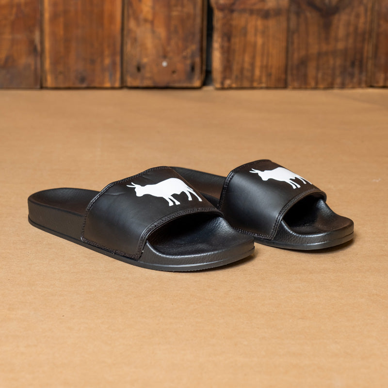 Kingsley Heath P Bold Nguni Emboss Slide Black/White/Black