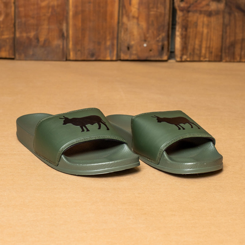 Kingsley Heath P Bold Nguni Emboss Slide Fatigue/Black/Fatigue