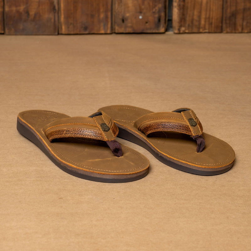 Kingsley Heath L Legend Trim Sandal Choc/Brass/Choc