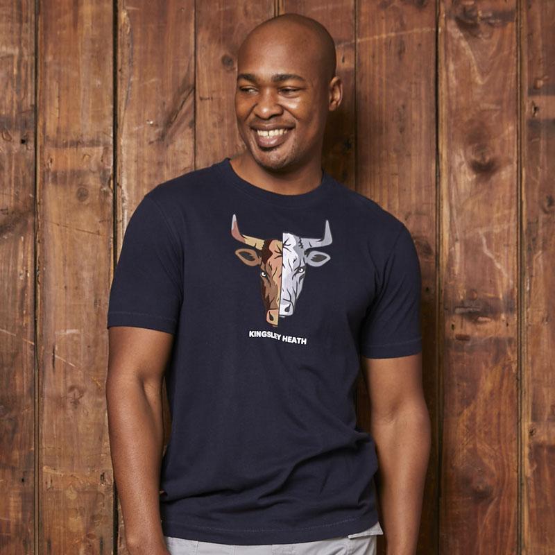 50 50 Slide Skull Crew Tee Midnight