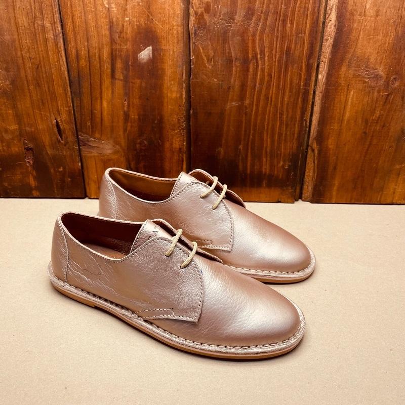 Kingsley Heath S Wanderlust Shoe Metallic Champagne/Tan