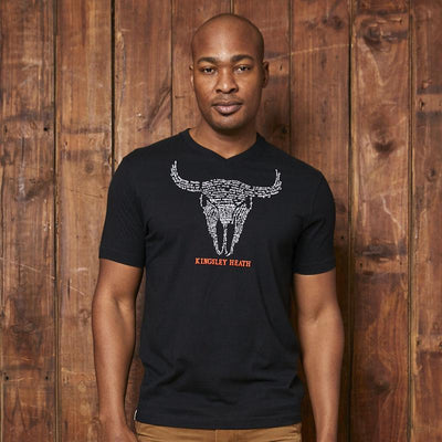 Kingsley Story Skull V-Neck Tee Mamba