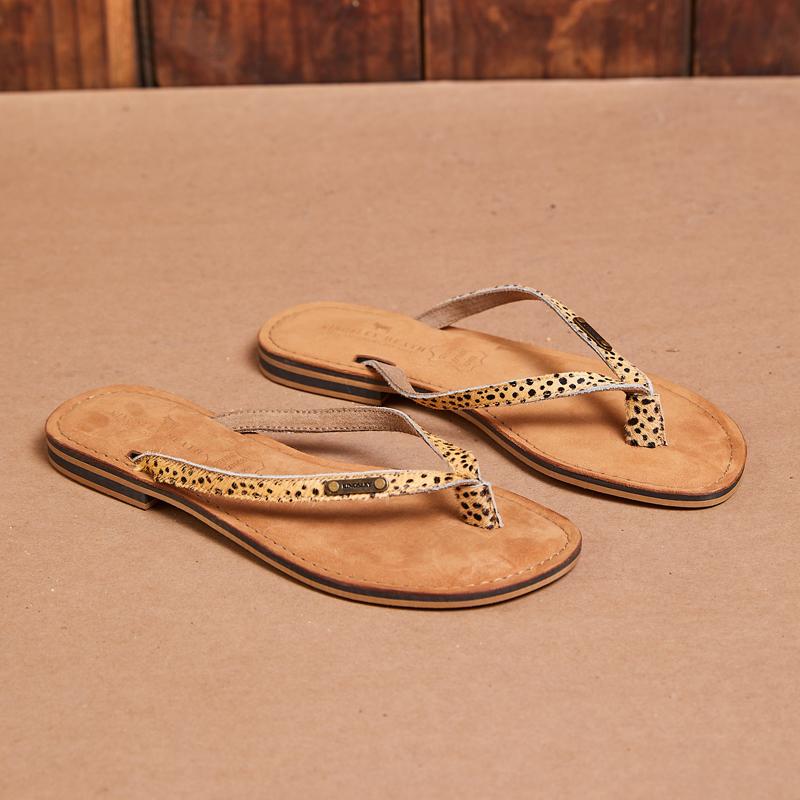 Kingsley Heath Leather Strap Sandal Wild/Tan/Tan