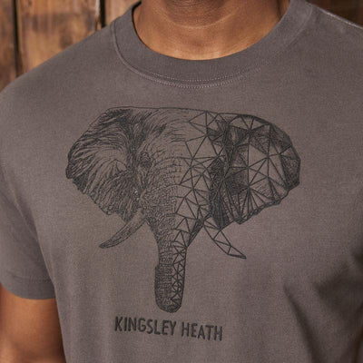 Geo Ellie Crew Tee Slate