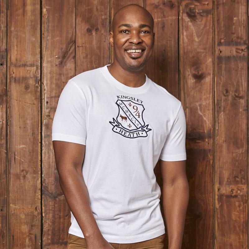 Heraldic Kingsley Luxe Crew Tee Pelican