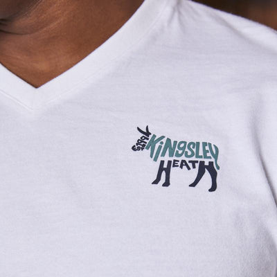 Kingsley Word V-Neck Tee Pelican