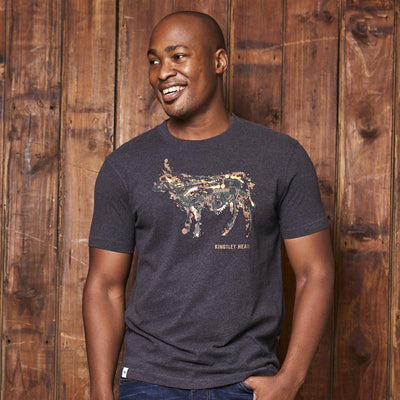 Expressionist Nguni Crew Tee Gravel