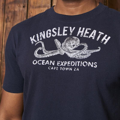 Kingsley Heath Ocean Africa Crew Tee Midnight