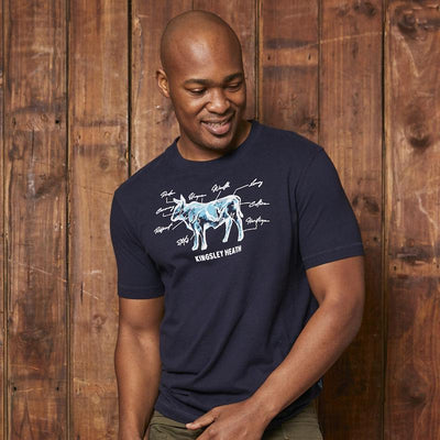 Kingsley Heath Watercolour Story Crew Tee Midnight