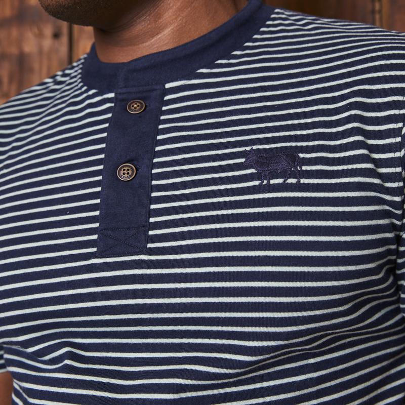 Classic Yarn Dyed Henley Seafoam