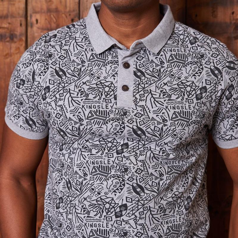 Ethnic Doodle Print Sjcpn Polo Vervet
