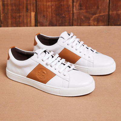 Kingsley Heath Swoosh Logo Sneaker White/Tan/White