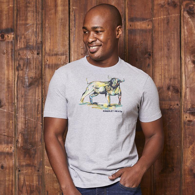 Abstract Collage Nguni Crew Tee Vervet