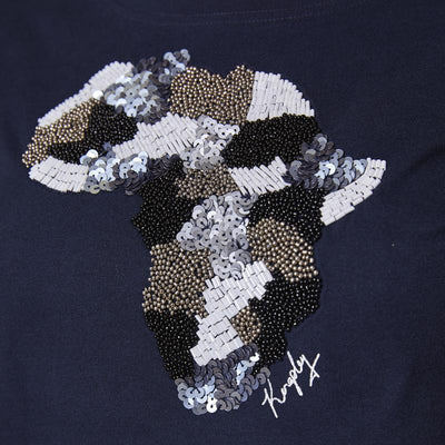 Glitz Of Africa Crew Tee Midnight