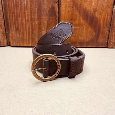 Kingsley Heath Border Embossed Belt Tan/Brass