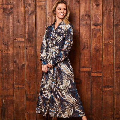 Autumn Shadows Shirt Dress Mamba