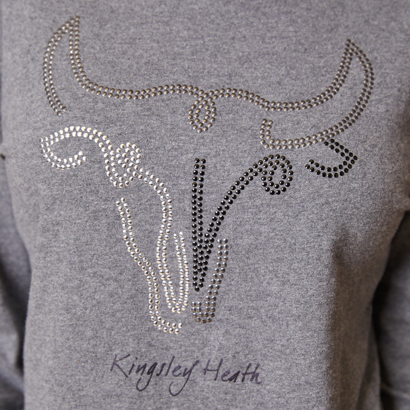 Glam Outline Skull Longsleeve Tee Jackal