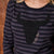Embellished Skull Stripe Longsleeve Tee Mamba