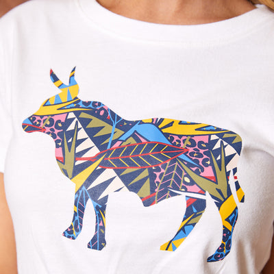 Classic Infill Nguni Crew Tee Pelican