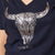 Geo Overlay Shabby V-Neck Tee Midnight