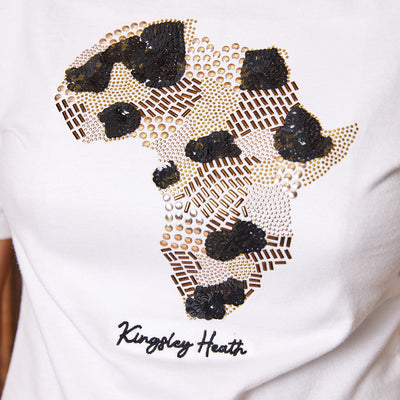 Africa Luxe Regular Crew Tee Pelican