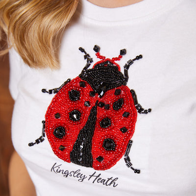 Ladybug Luxe Slim Crew Tee Pelican