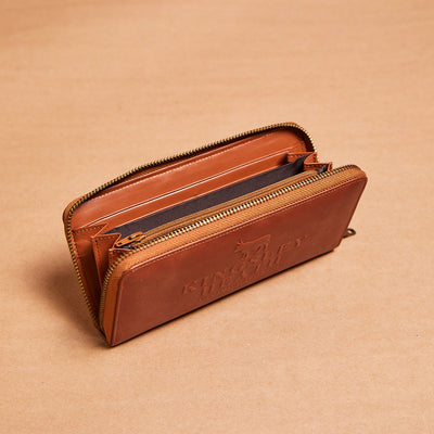 Kingsley Heath Classic Logo Purse Tan