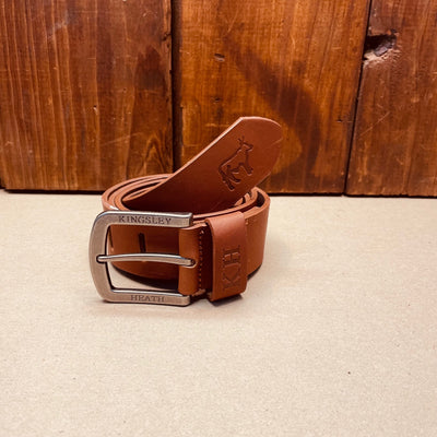 Kingsley Heath Slotted Belt Tan/Nickel