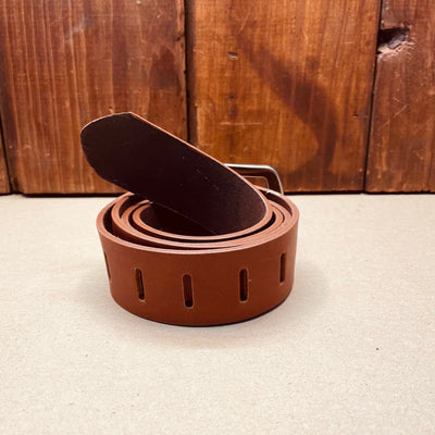 Kingsley Heath Slotted Belt Tan/Nickel