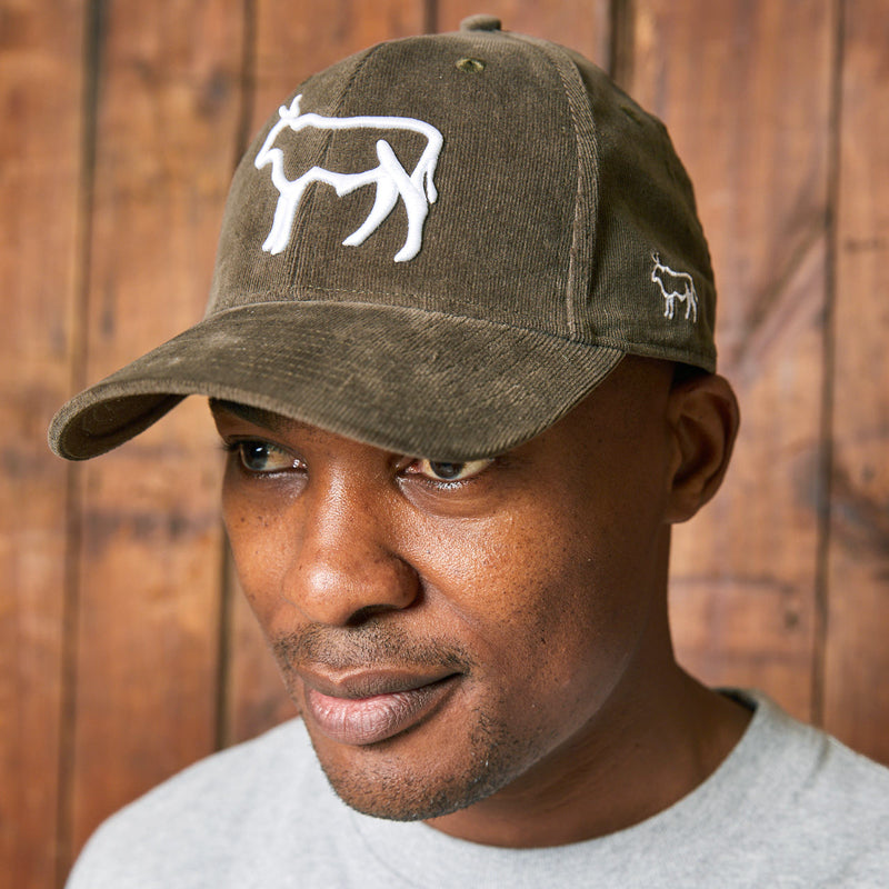 Kingsley Heath Cord Nguni Logo Cap Fatigue/White