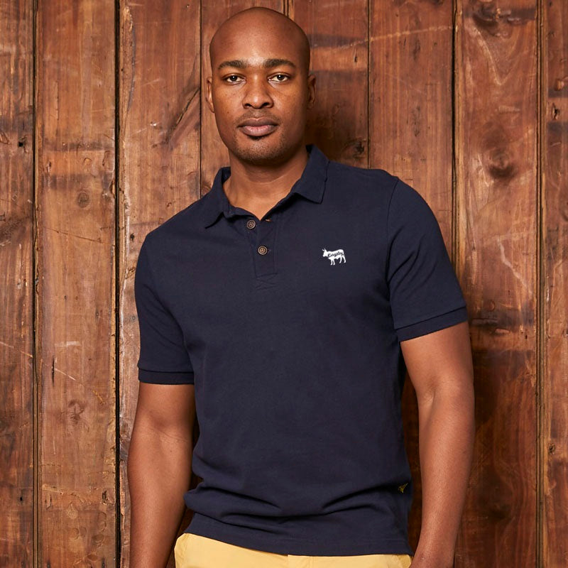 African Luxury Regular Fit SJ Polo Midnight