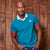Contrast V-Neck SJ Polo Teal