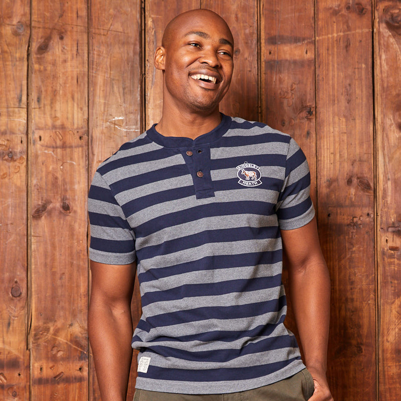 Classic Kingsley Heath Striped Henley Midnight