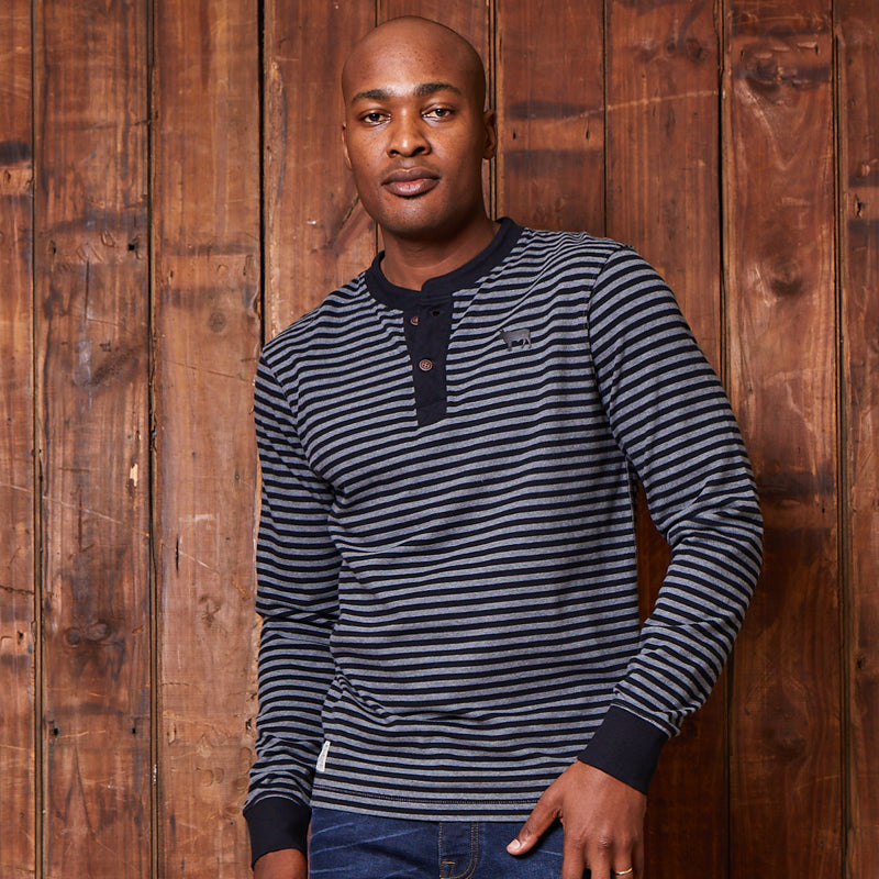 Clarens Escape Striped SJ Henley Jackal