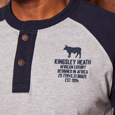 Classic Contrast Raglan SJ Henley Vervet