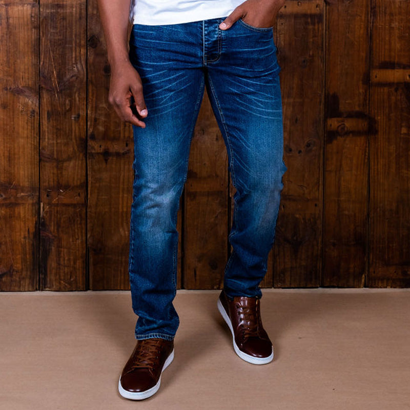 Madiwe Muscular Slim Denim Indigo Light Wash