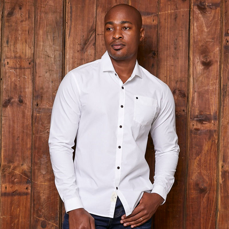 Kingsley Heath Classic Slim Fit Shirt Pelican