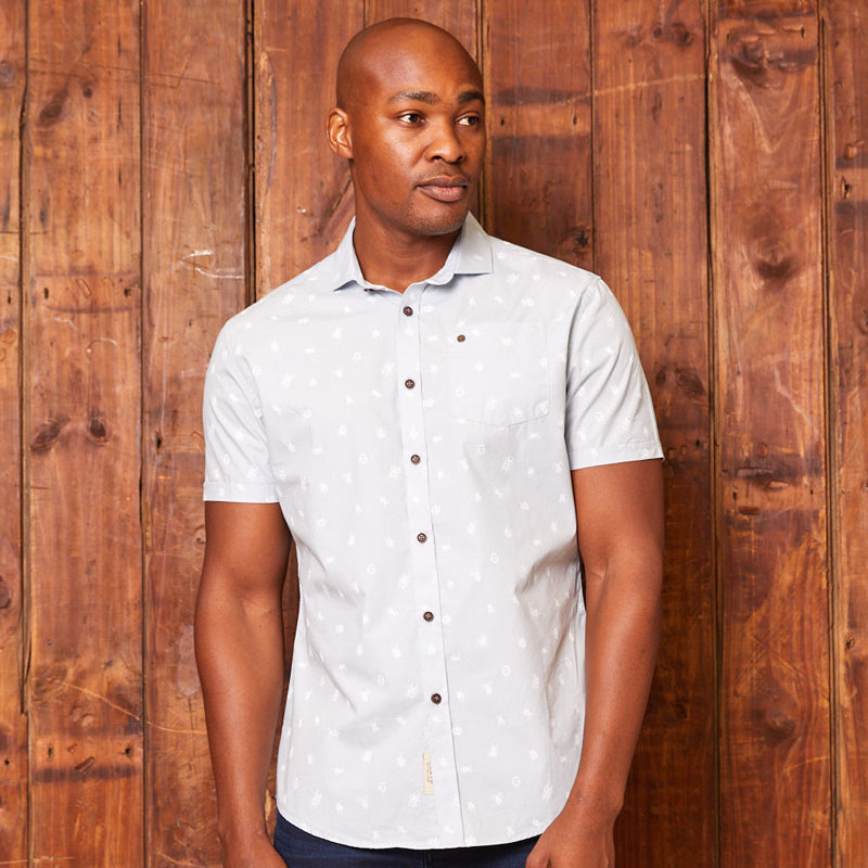 Kingsley Heath Beetle Life Short Sleeve Shirt Sky