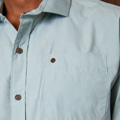Kingsley Heath Classic Slim Fit Shirt Haze