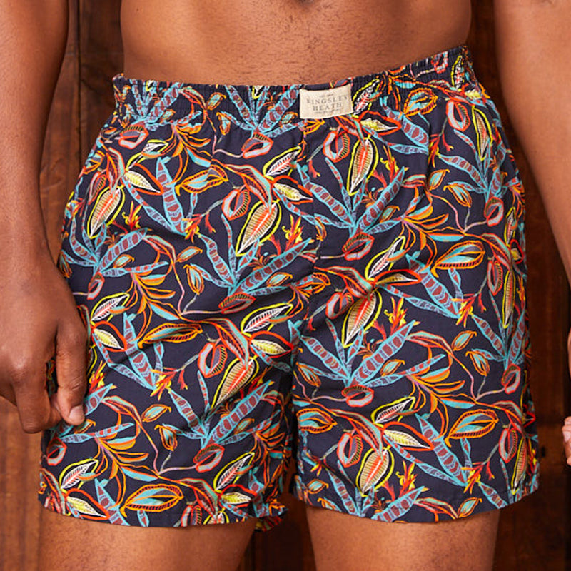 African Exotics Sleep Shorts Midnight