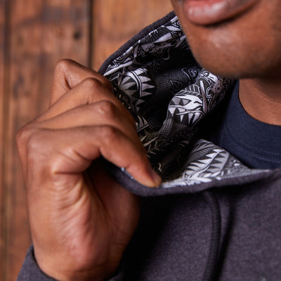 Basotho Stacked Logo Hoodie Gravel