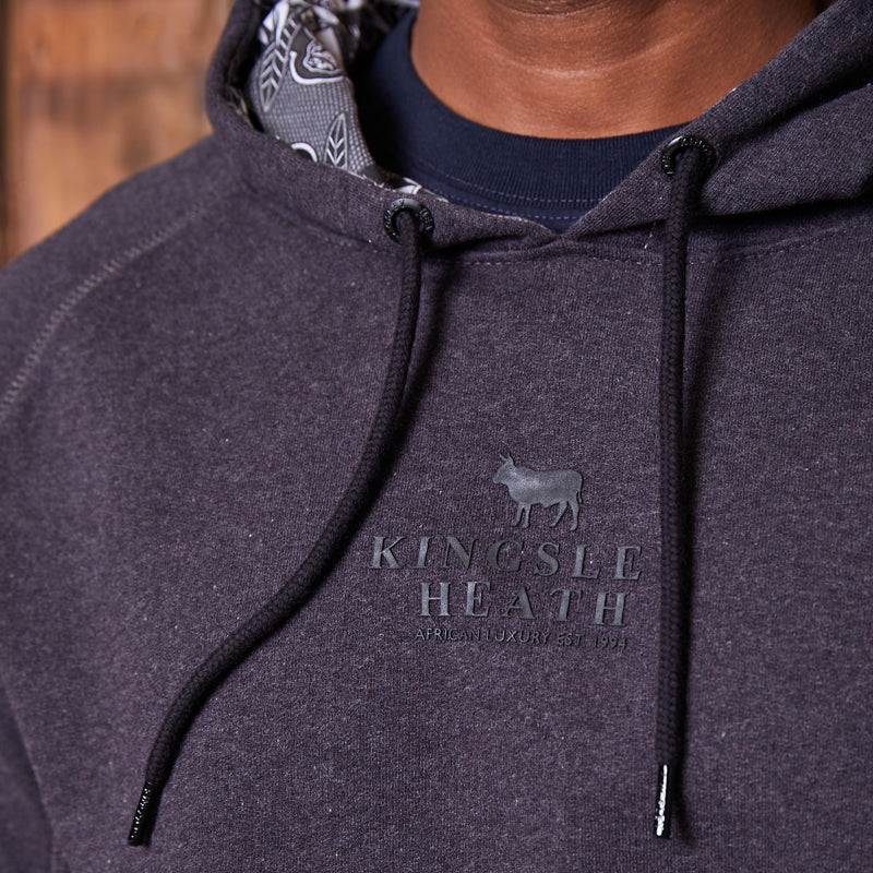 Basotho Stacked Logo Hoodie Gravel
