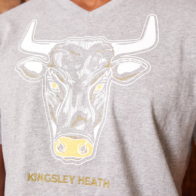 High-Square Nguni V-Neck Tee Vervet