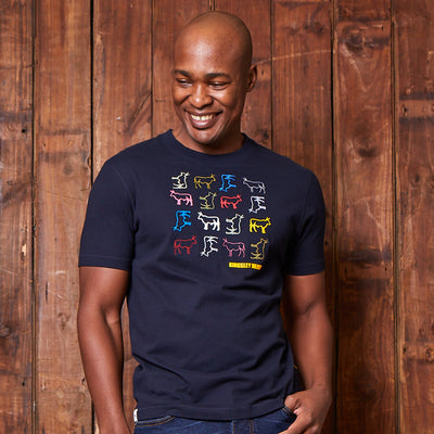 Jumbled Herd Crew Tee Midnight